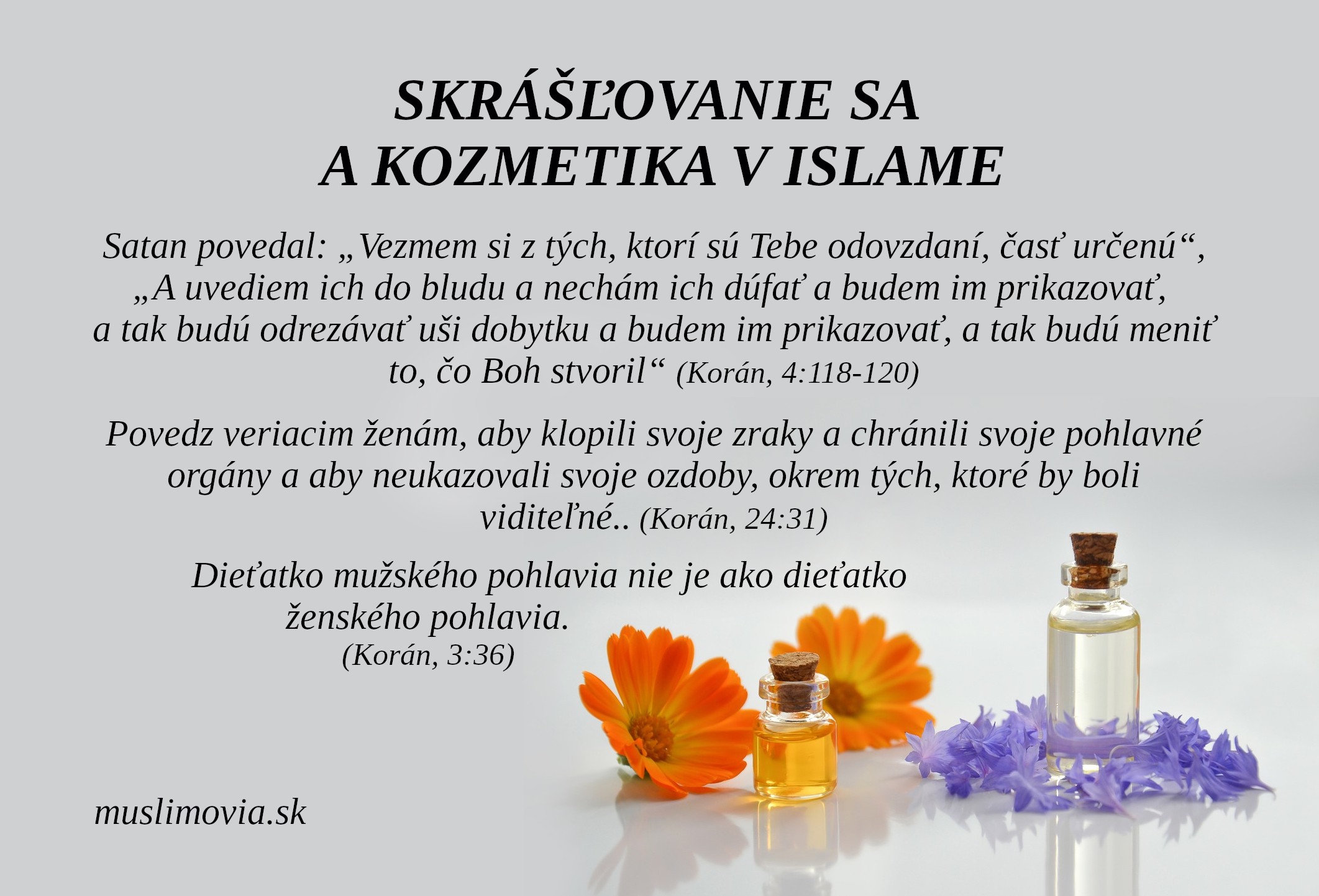 kozmetika, Korán