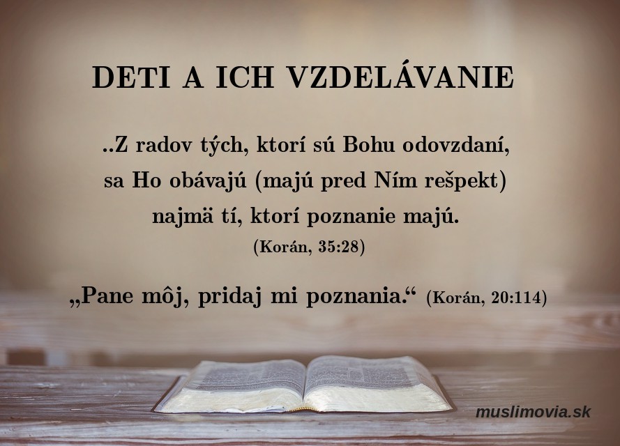 Vzdelanie detí a islam