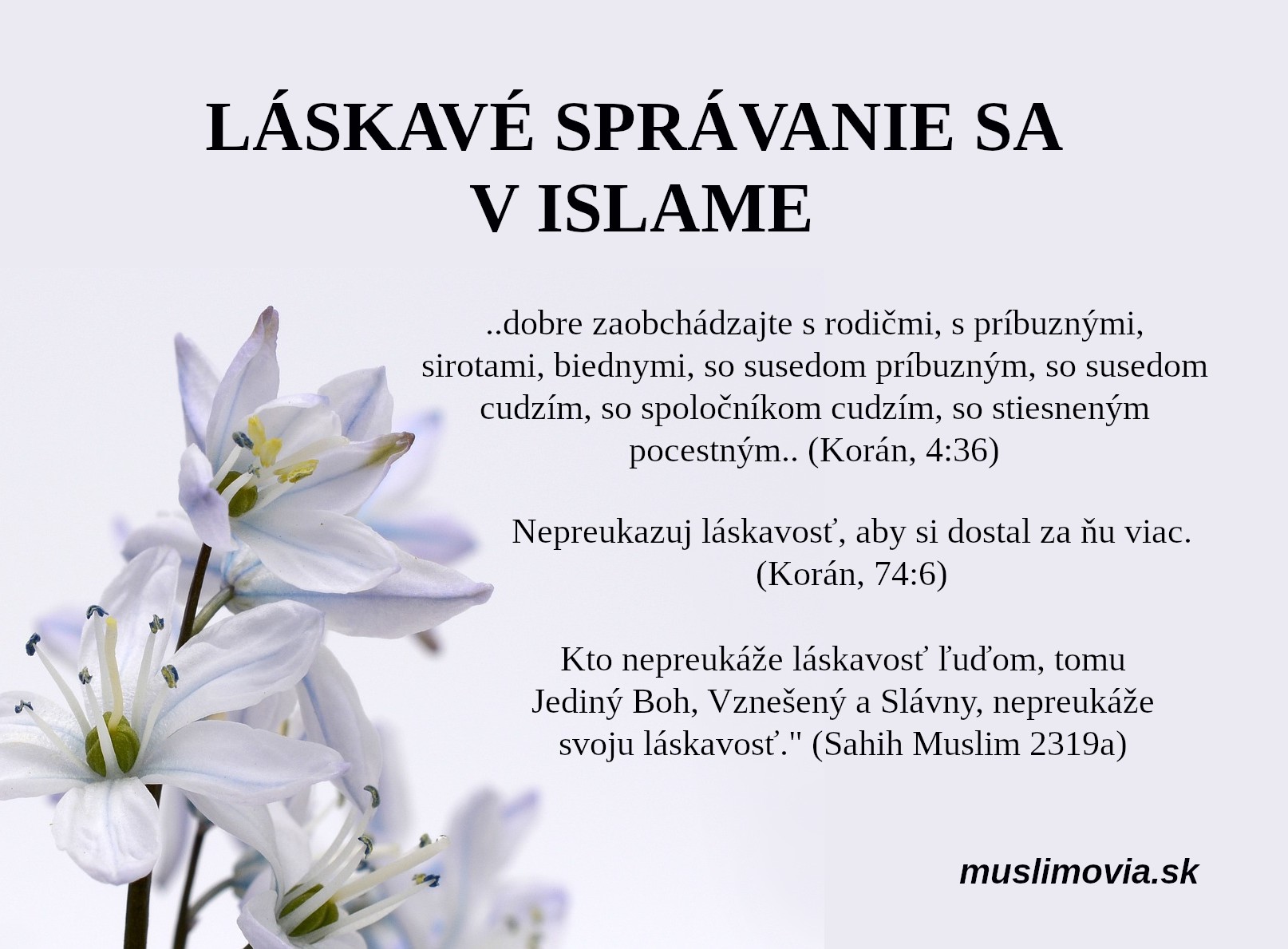 Láskavé správanie sa v islame