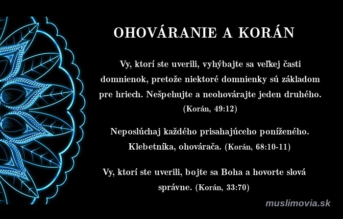 Ohováranie v islame, Korán