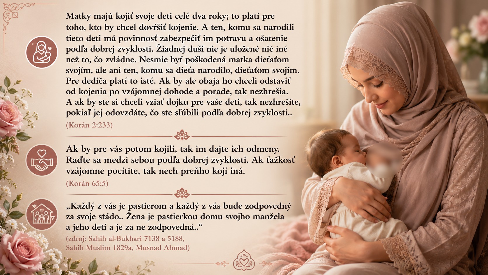 Dojčenie a islam Dojčenie a islam