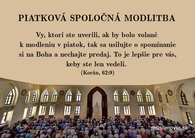 Spoločná piatková modlitba, jummah, Korán