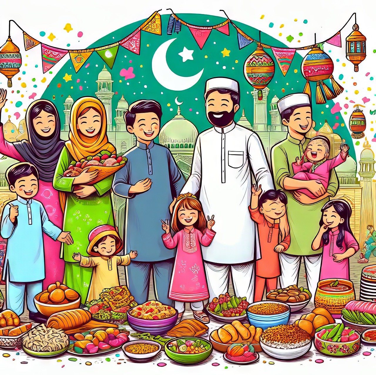 Eid al fitr, obr. generovaný AI