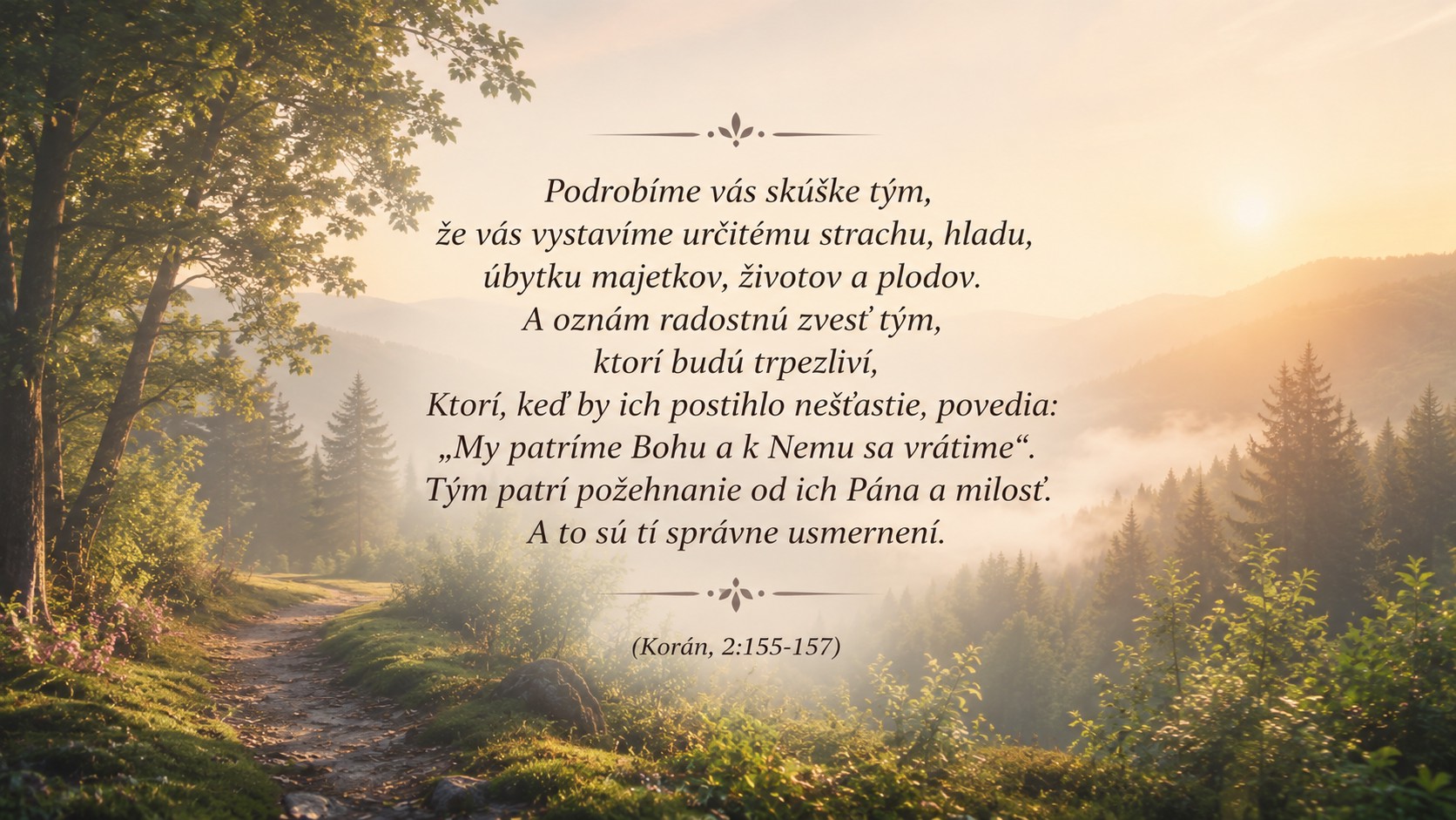 životná skúška, islam životná skúška, islam