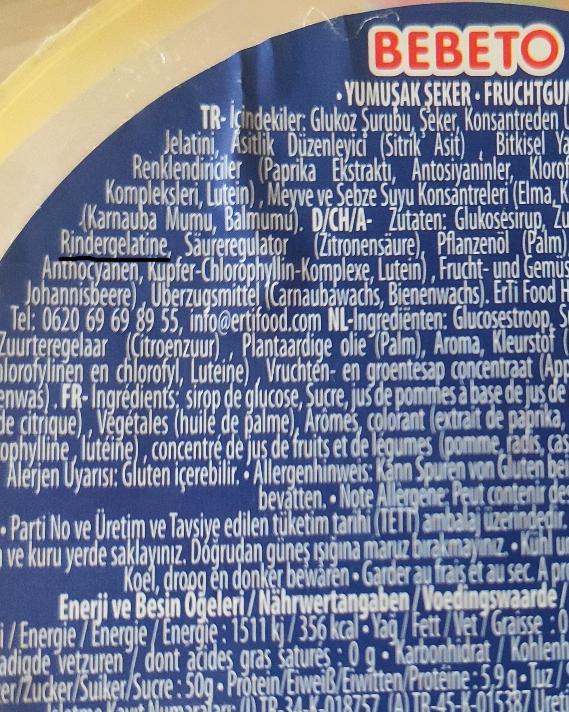 bebeto halal cukríky