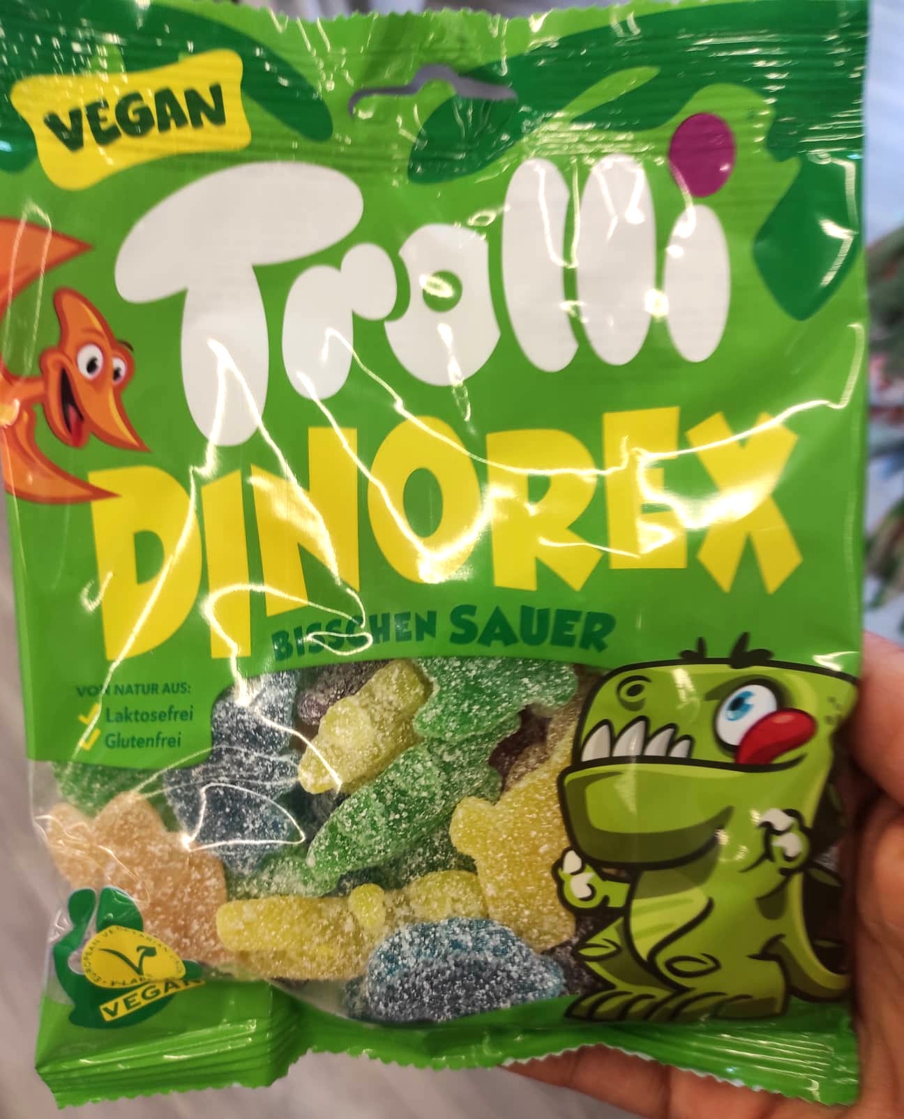 Trolli Dinorex, vegánske želé cukríky