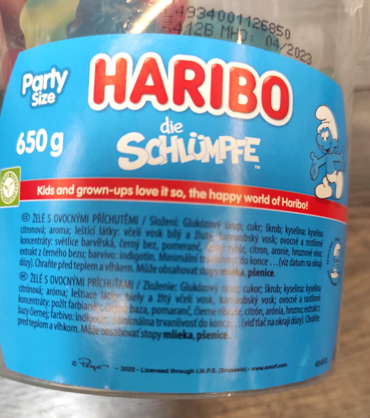 Haribo die Schumpfe, vegánske želé cukríky