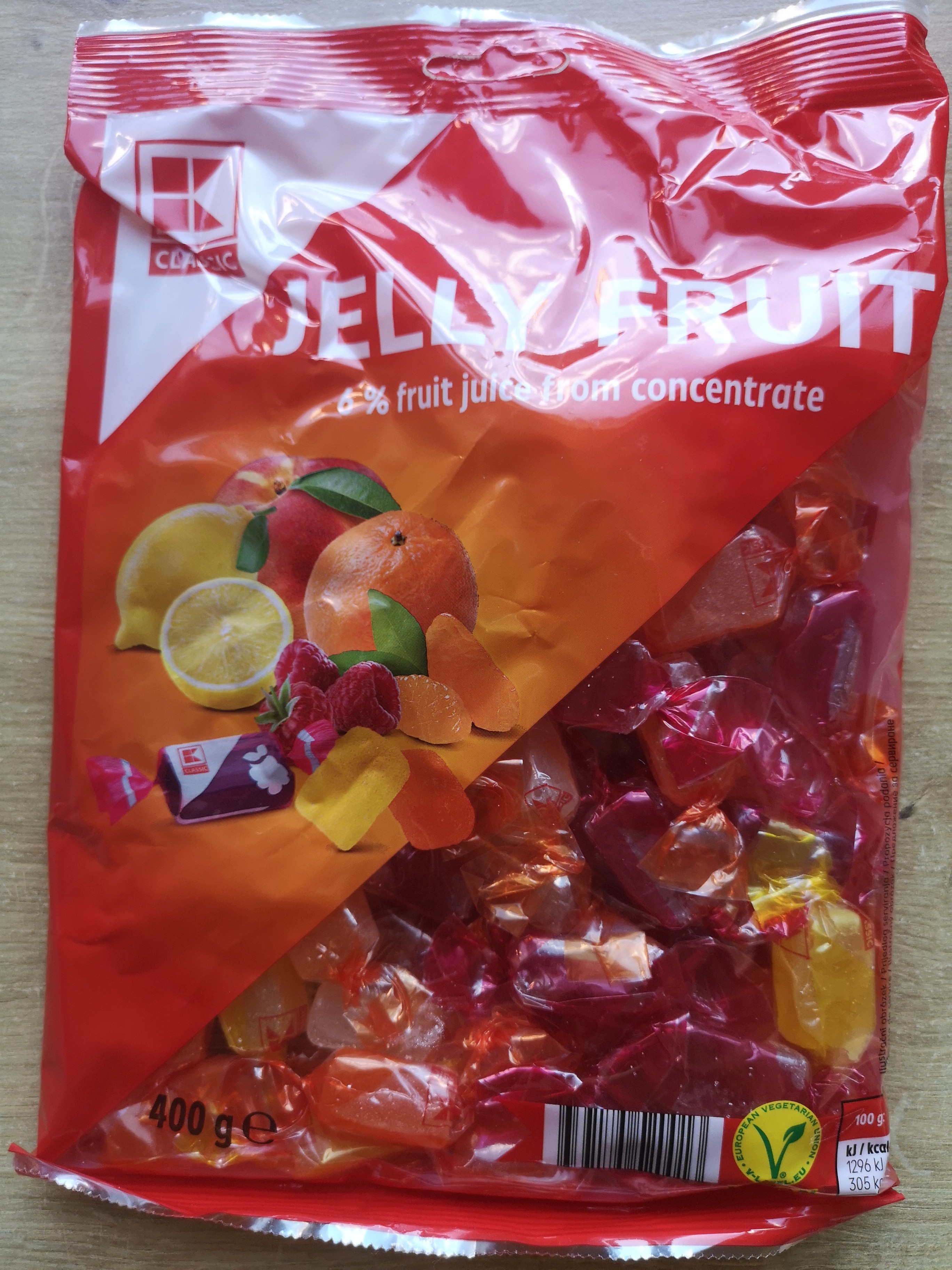 Yelly fruit Classic, vegánske želé cukríky