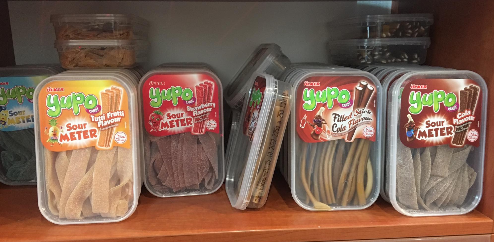 Yupo, halal cukríky