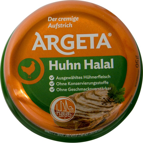hydinová paštéta Argeta, halal hydinová paštéta Argeta, halal