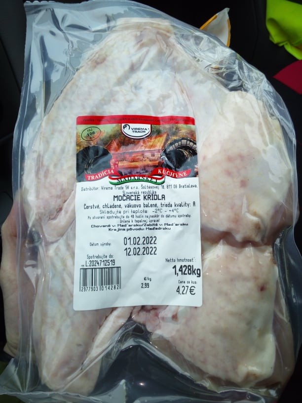 morčacie krídla Gallfood, halal morčacie krídla Gallfood, halal