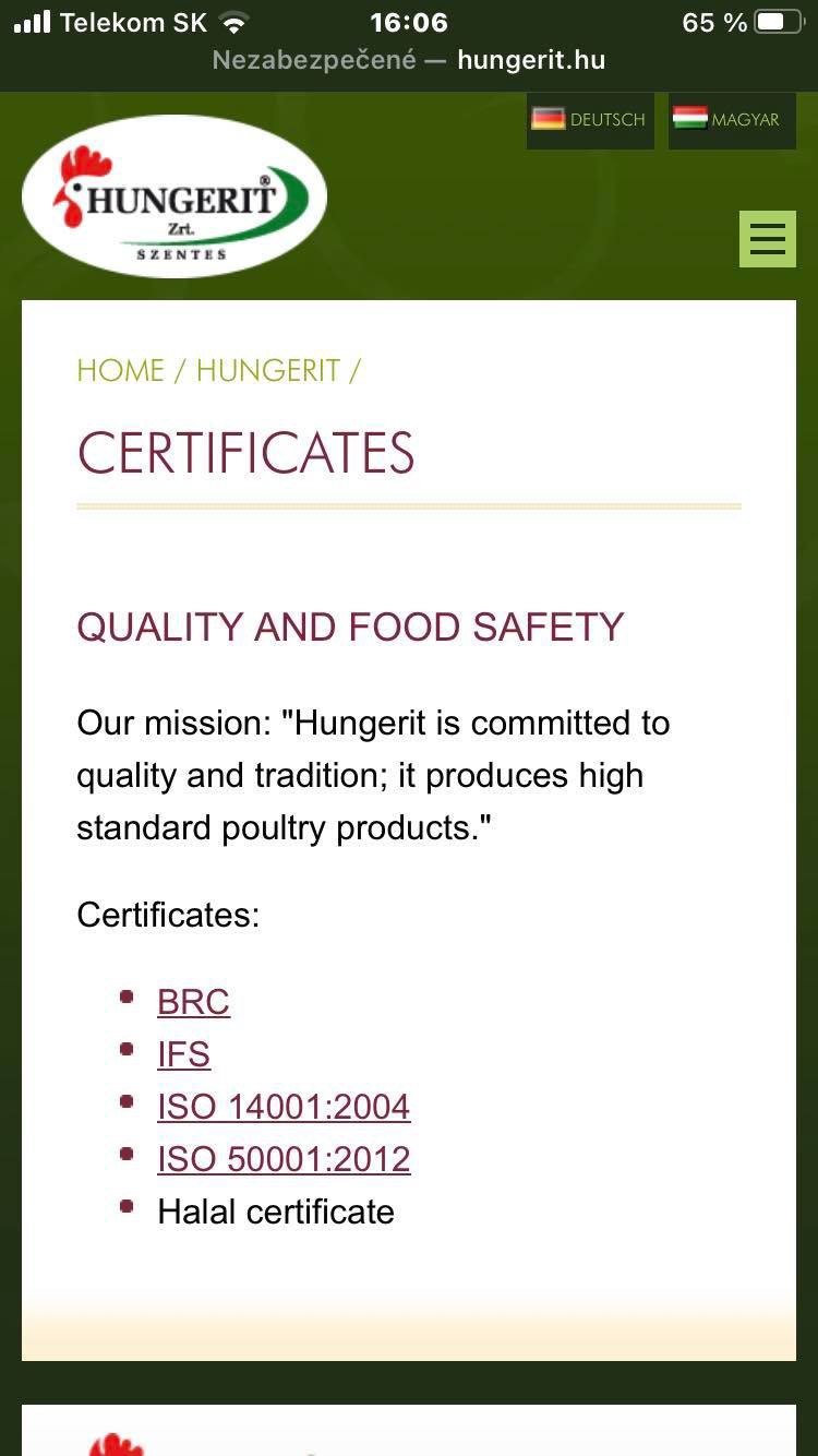 kačacia pečeň Hungerit, halal kačacia pečeň Hungerit, halal