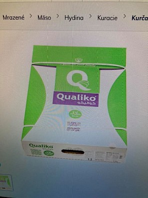 mrazené kurča Qualiko, halal mrazené kurča Qualiko, halal