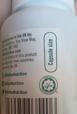 R reflex, vitamín C, halal