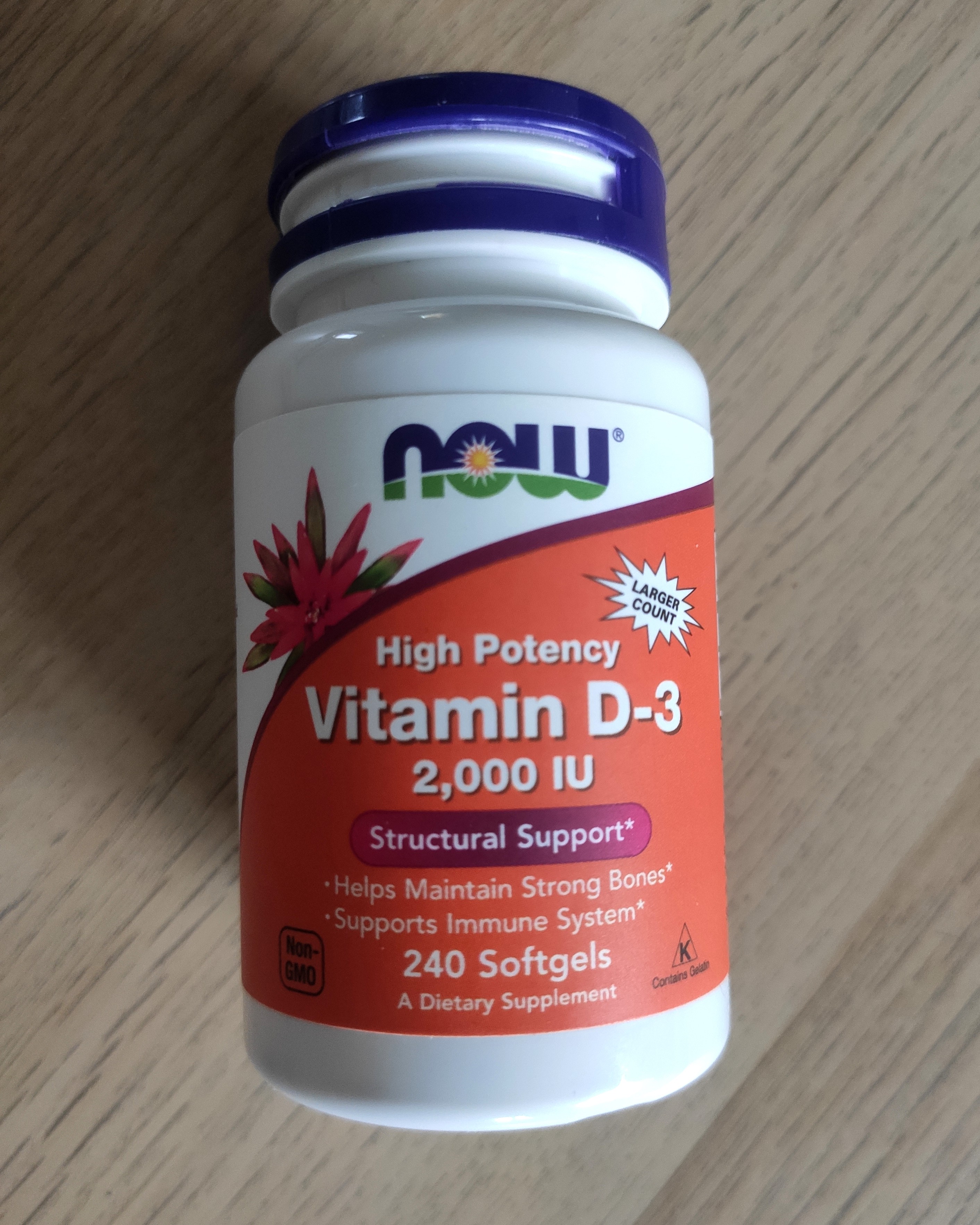 Vitamin D-3, NOW