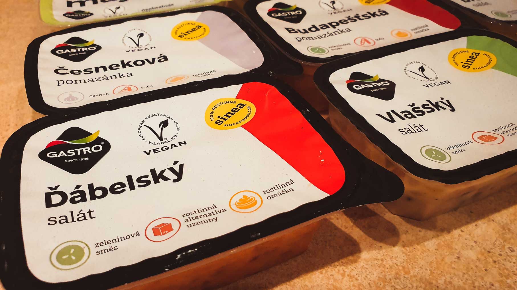 Gastro, vegánske pomazánky