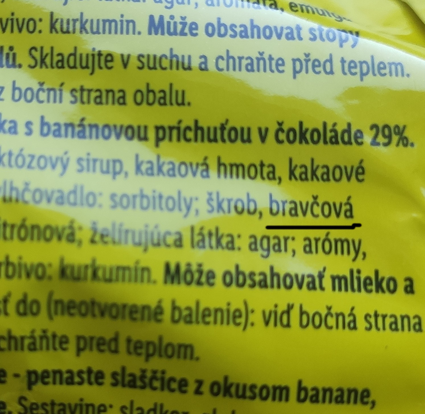 Gingerbread, bravčová želatína