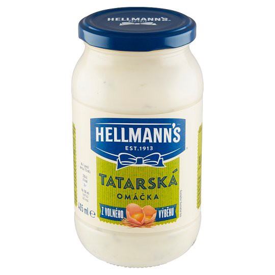 Tatárska omáčka Hellmanns, alkohol