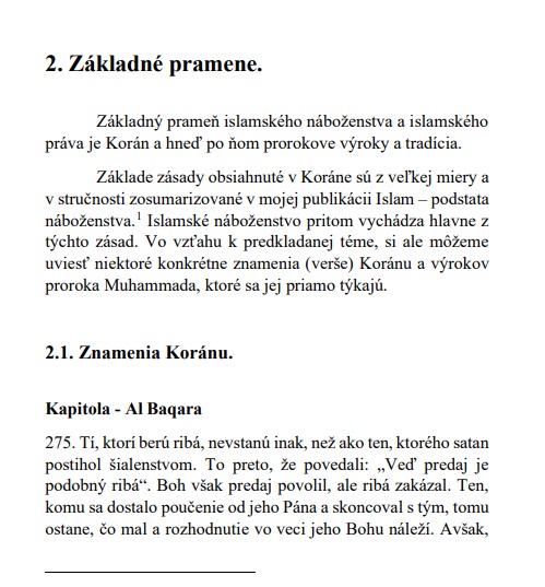 Úroky z pôžičiek a úverov podľa islamského náboženstva a základná charakteristika islamského bankového systému