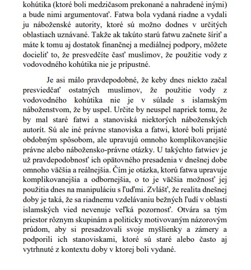 Fatwa a právne stanoviská