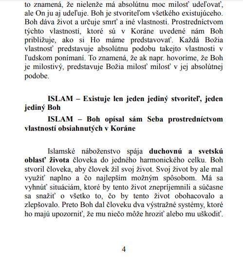 Islam podstata náboženstva