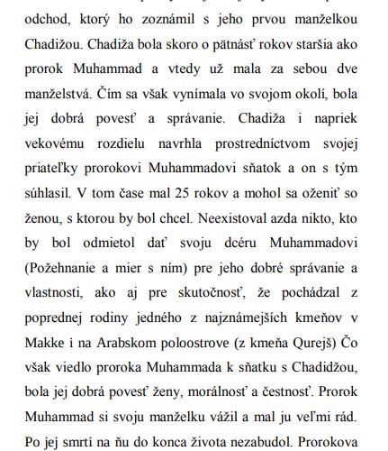 Niektoré črty osobnosti a života proroka Muhammada